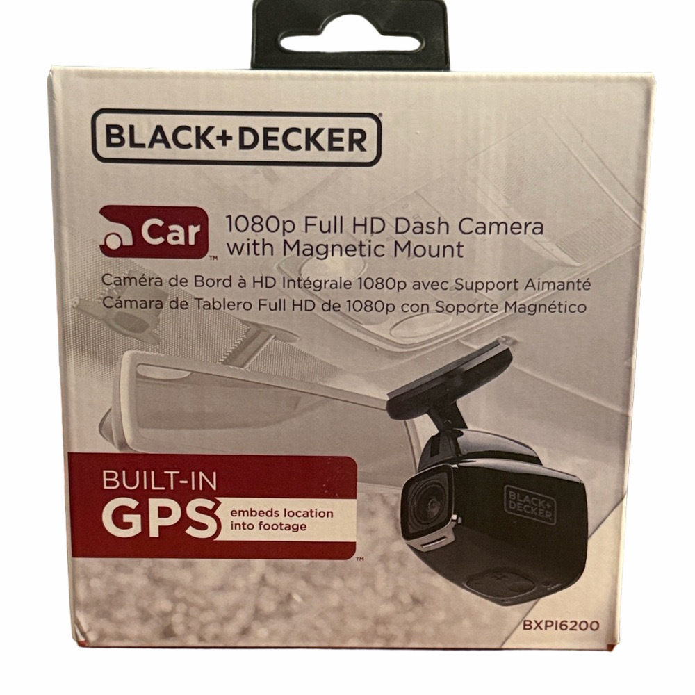 Black and Decker 1080p HD Dash Camera New